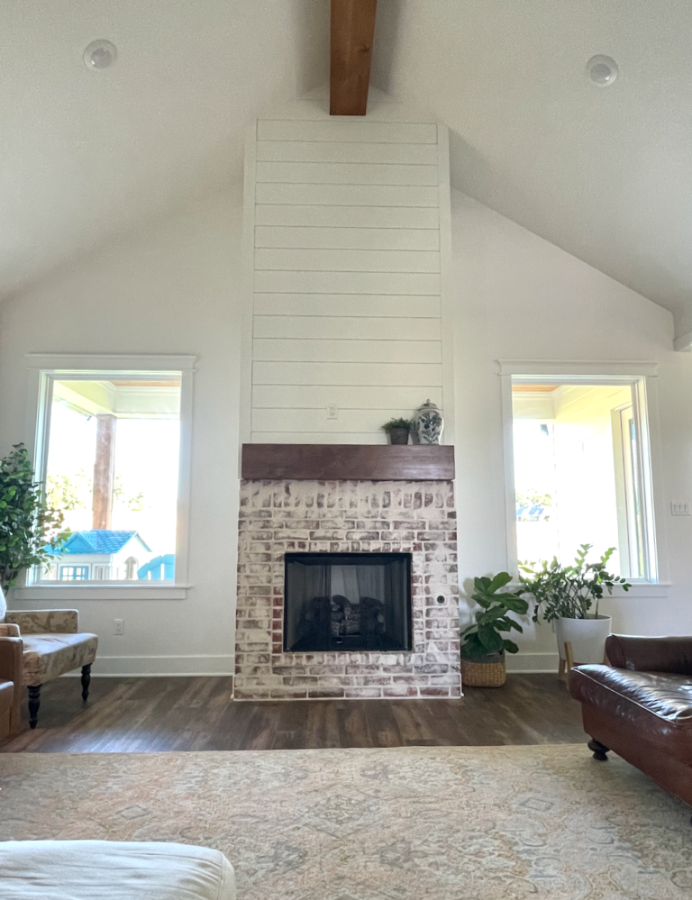 diy fireplace remodel: day 4 + 5 progress