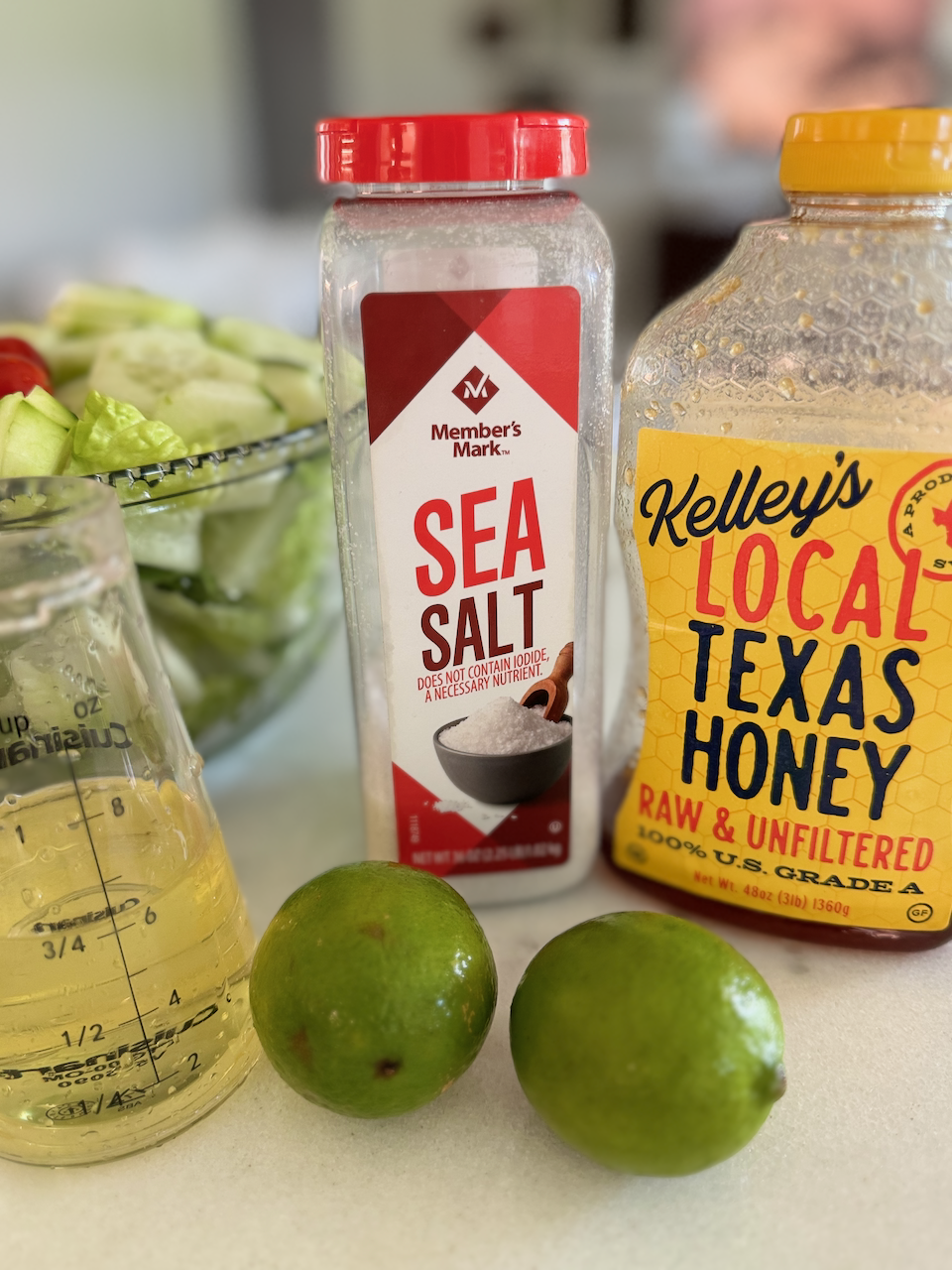 easy 4-ingredient honey-lime salad dressing