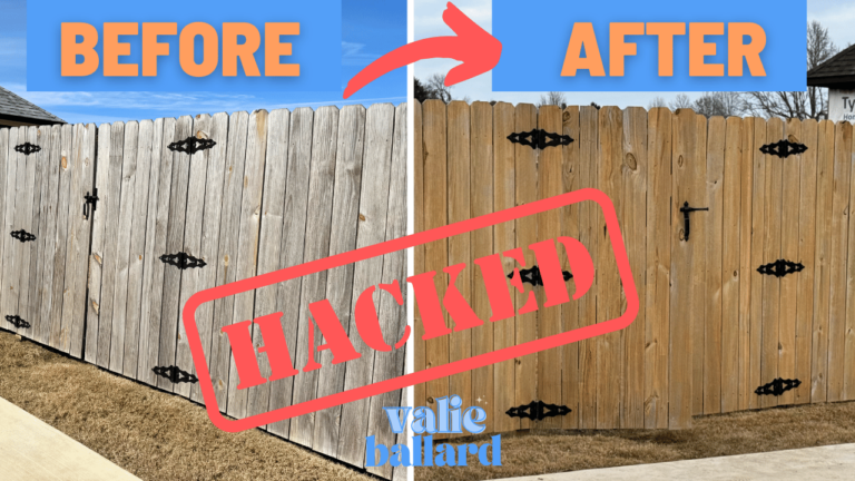 make a wooden fence look (almost) new again