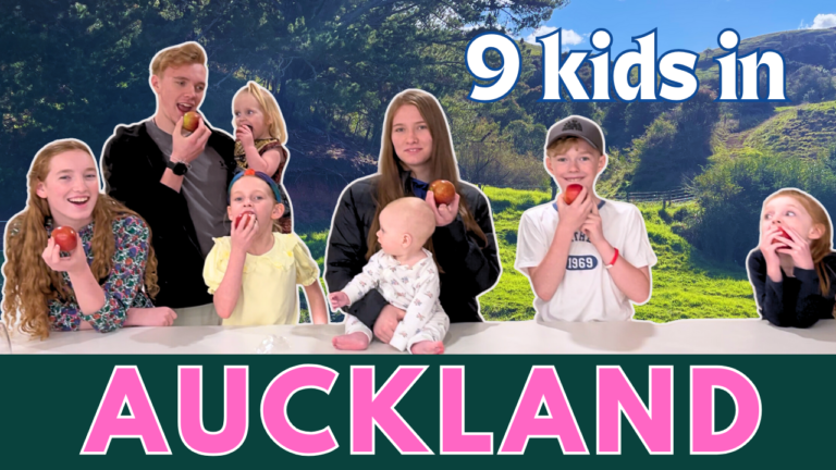 Visiting Auckland with a large family (9 kids!)