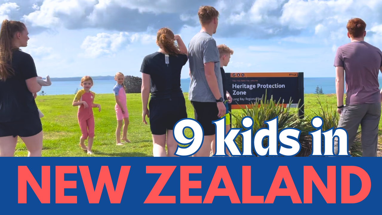 big family travel to New Zealand