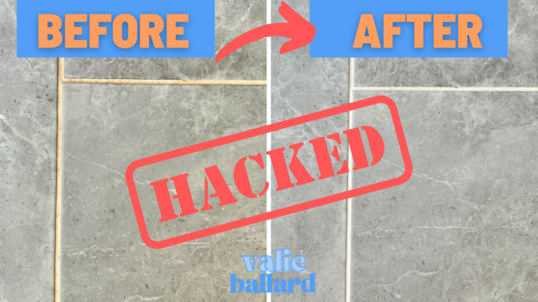 my very best hack to turn dirty grout white again